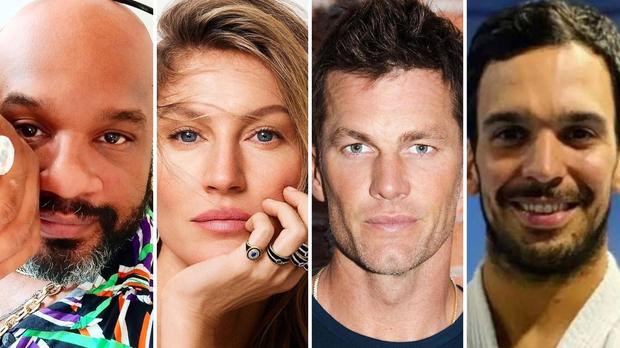 Andr� Gabeh, Gisele B�ndchen, Tom Brady e Joaquim Valente