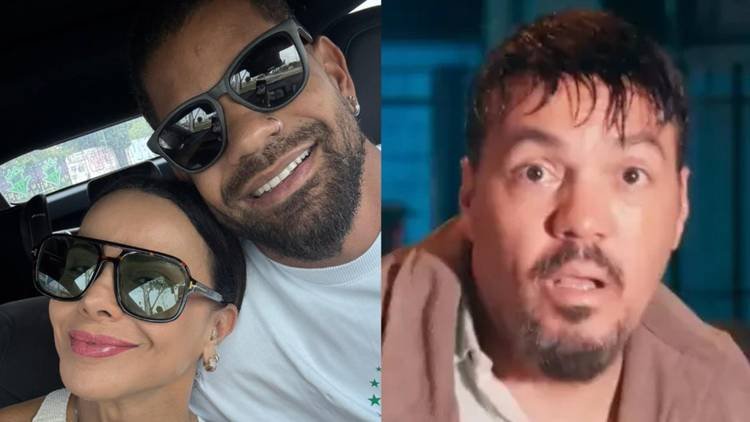 Viviane Ara�jo com Guilherme Milit�o