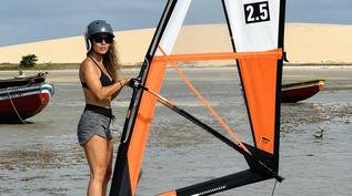 Patrícia Costa encara desafio inédito no Ceará e se joga de vez no windsurf