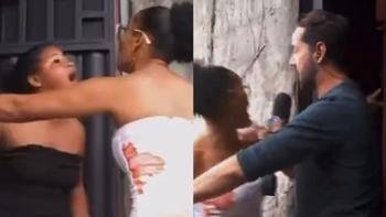 Briga foi exibida durante uma reportagem ao vivo no 'Al� Juca', da TV Aratu