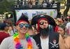 P�blico forma 'mar de gente' para ver piratas no Bloco Insanidade, em BH