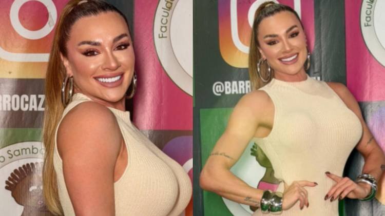 Ex-Panicat deu o que falar com o look escolhido para um evento de Carnaval