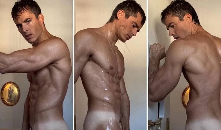 Desinibido! Pietro Boselli agita internautas com fotos de banho reveladoras