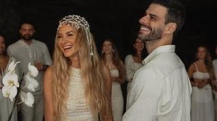 Ex-Anjinho de 'Amor � Vida' oficializa casamento com jornalista; veja fotos