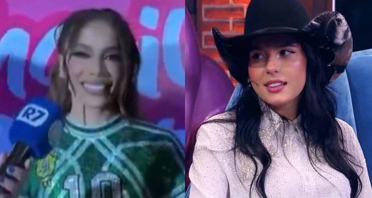 As cantoras Anitta e Ana Castela.