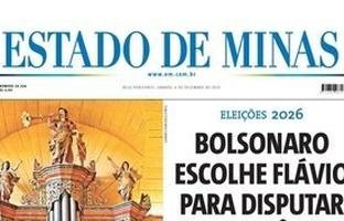 Capa impressa do Estado de Minas de 6/12/2025