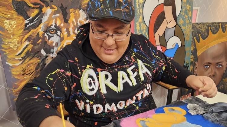 Rafa Vidmontas impressiona Claudia Tenrio no palco do programa 