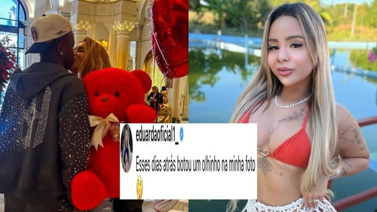 Maria Eduarda exp�e flerte de Vini Jr. 