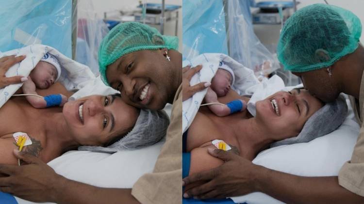 Casal compartilhou cliques de Bento, que nasceu na madrugada desta sexta-feira (19)