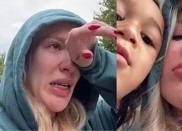 Karoline Lima se desespera e chora após perder apresentação da filha