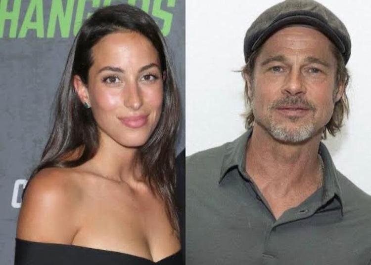 Montagem de foto Brad e namorada