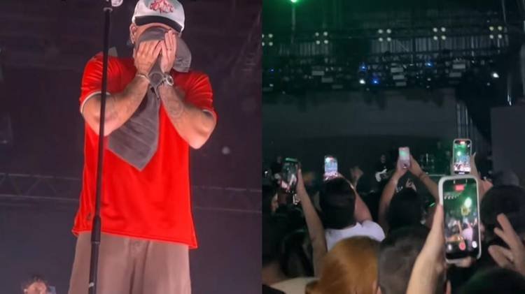 Momento viralizou nas redes sociais; cantor se desculpou com o p�blico
