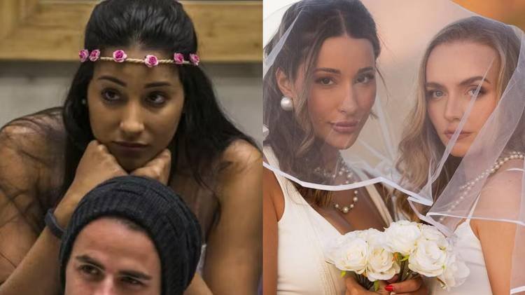 Talita Ara�jo compartilhou os registros fotogr�ficos de seu casamento com Isla Wolf