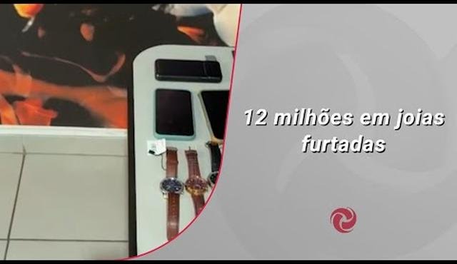 Dupla presa com R$ 12 milh�es em joias roubadas
