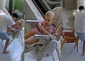Lucas Bley alerta sobre engasgo em bebês após susto com a filha