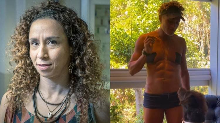 Tay O'hanna recebeu uma enxurrada de coment�rios que enaltecem sua boa forma f�sica