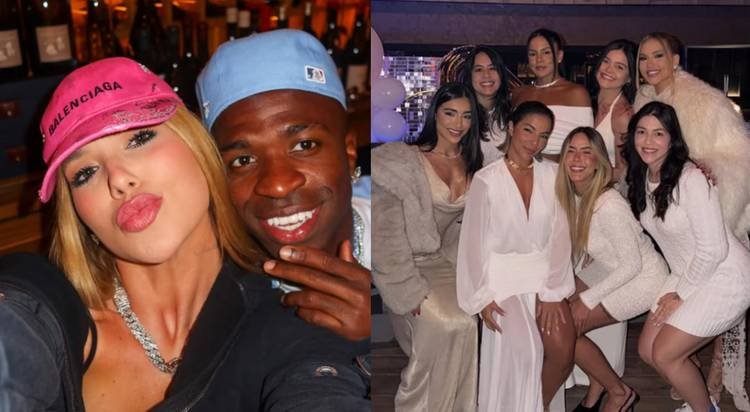 Monyque Isabella curte R�veillon com Virginia Fonseca 