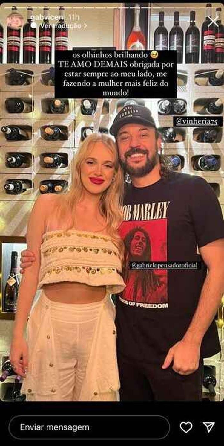 O casal Gabriela e Gabriel