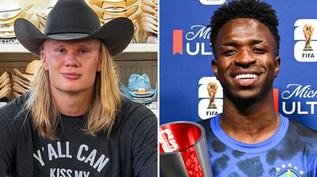 Erling Haaland reage a meme com Vini Jr. inspirado no longa 'As Branquelas'