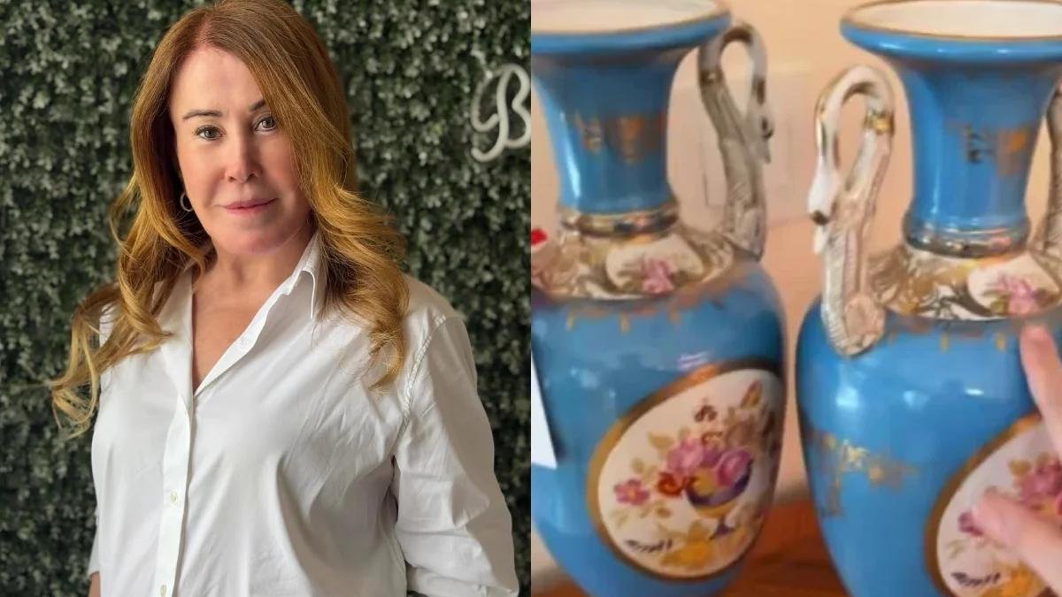 Zilu Camargo vende móveis e objetos de mansão; par de vasos custa R$ 4 mil