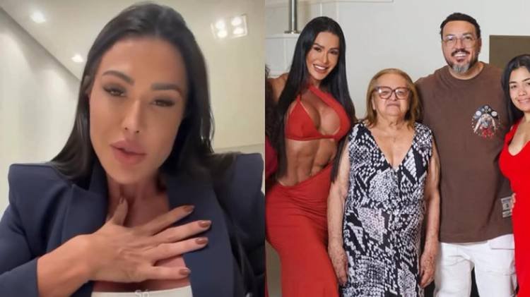 Musa fitness n�o deixou uma cr�tica passar em branco e justificou o motivo do encontro com a fam�lia do cantor