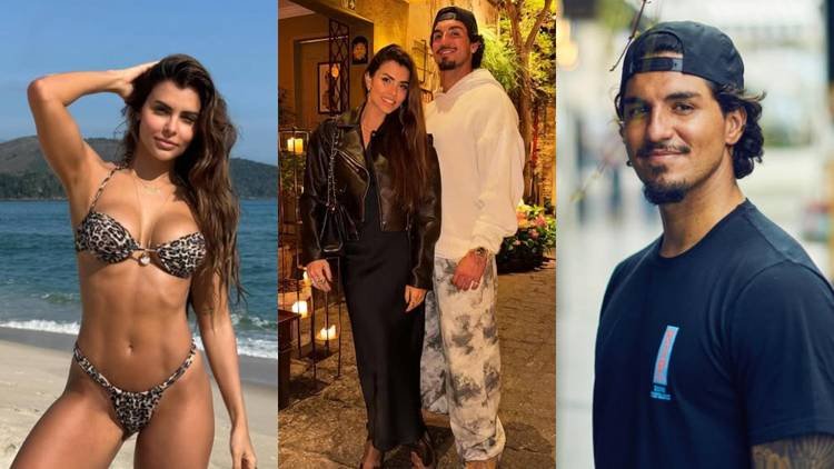 Isabella Arantes e Gabriel Medina