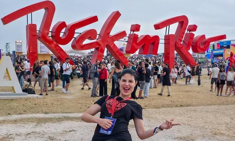 Dillyene Santana faz cobertura exclusiva dos bastidores do Rock in Rio Lisboa