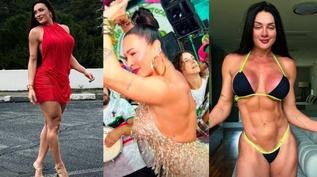 Juju Salimeni exibe m�sculos e rebate cr�ticas antes do Carnaval