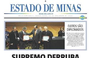 Confira a Capa do Jornal Estado de Minas do dia 20/12/2022