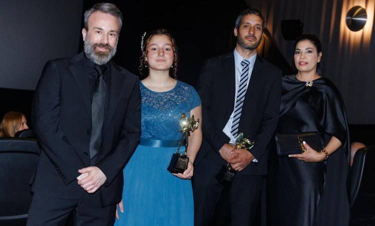 Joaquim Ferreira, Sophia Correia, Jonas Correia e Claudia Knutsson participam de evento em Nova Jersey