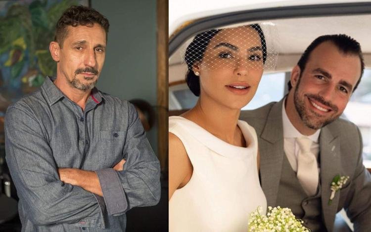 Montagem de fotos Tuca Andrada e C�ntia Chagas