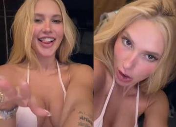 Virginia Fonseca levanta suspeita de piercing íntimo em vídeo de biquíni