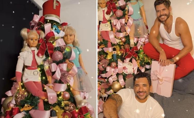Xuxa e Ang�lica inspiram decora��o de Natal de Franklin David e Vitor Vianna
