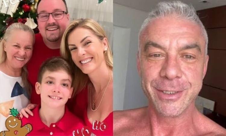 Ana Hickmann celebra Natal ao lado do filho e ex-marido posta frase enigm�tica