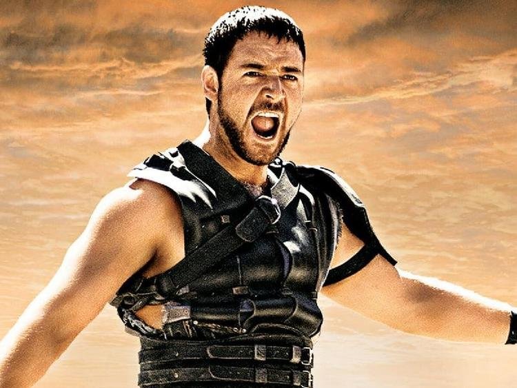 Russel Crowe em Gladiador