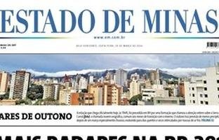 CONFIRA A CAPA DO ESTADO DE MINAS DO DIA 20/03/2026