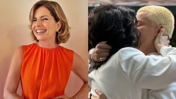 J�lia Anquier e Maria Beraldo oficializaram a uni�o no �ltimo s�bado (8), em S�o Paulo