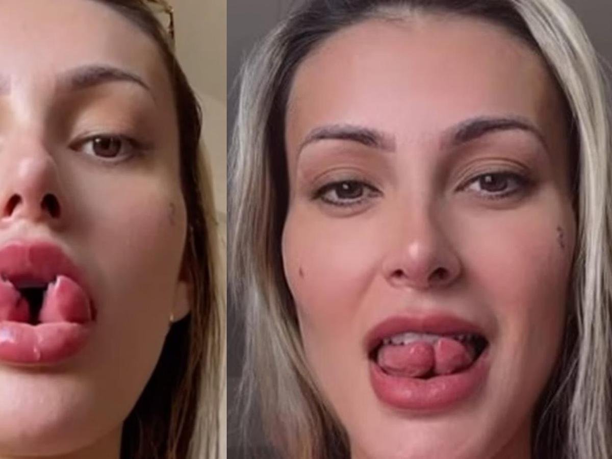 Andressa Urach estreia língua ao meio com sexo oral no namorado: Consegui  - Famosos | Entretenimento