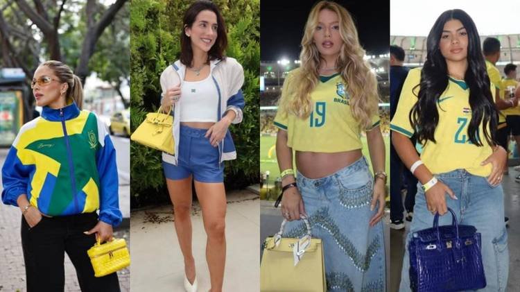 Elas chamaram atenção tanto quanto os craques da Seleção Brasileira