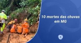 10 mortes das chuvas em MG
