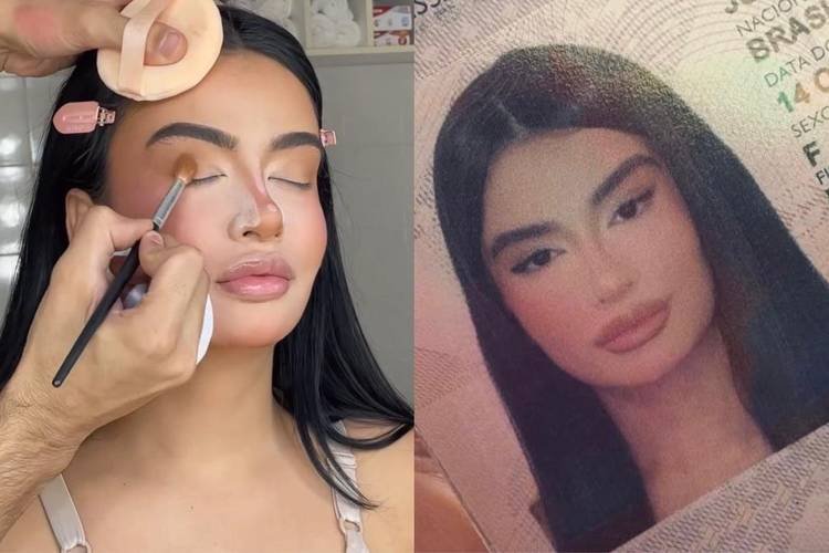 
J�lia Medeiros decidiu investir na imagem do documento ap�s mudan�as no rosto, incluindo lifting facial aos 24 anos