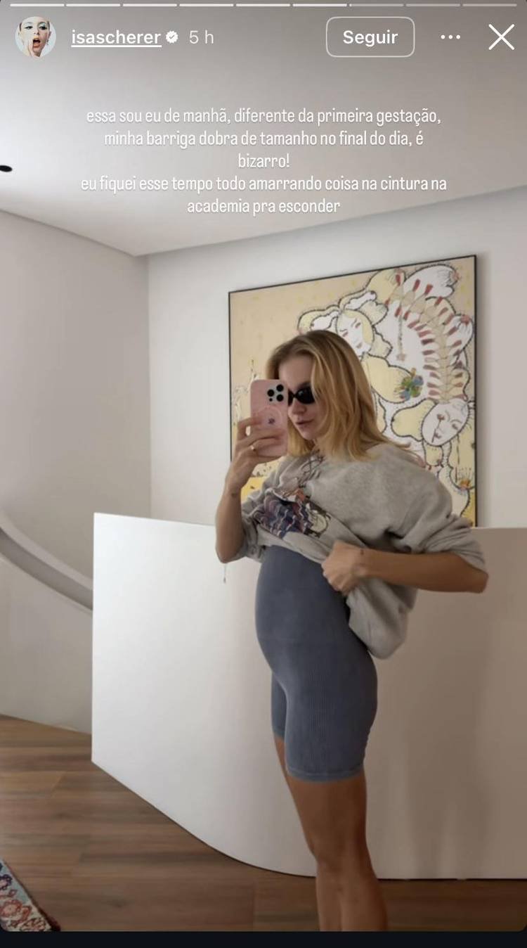 empres�ria mostra barriga