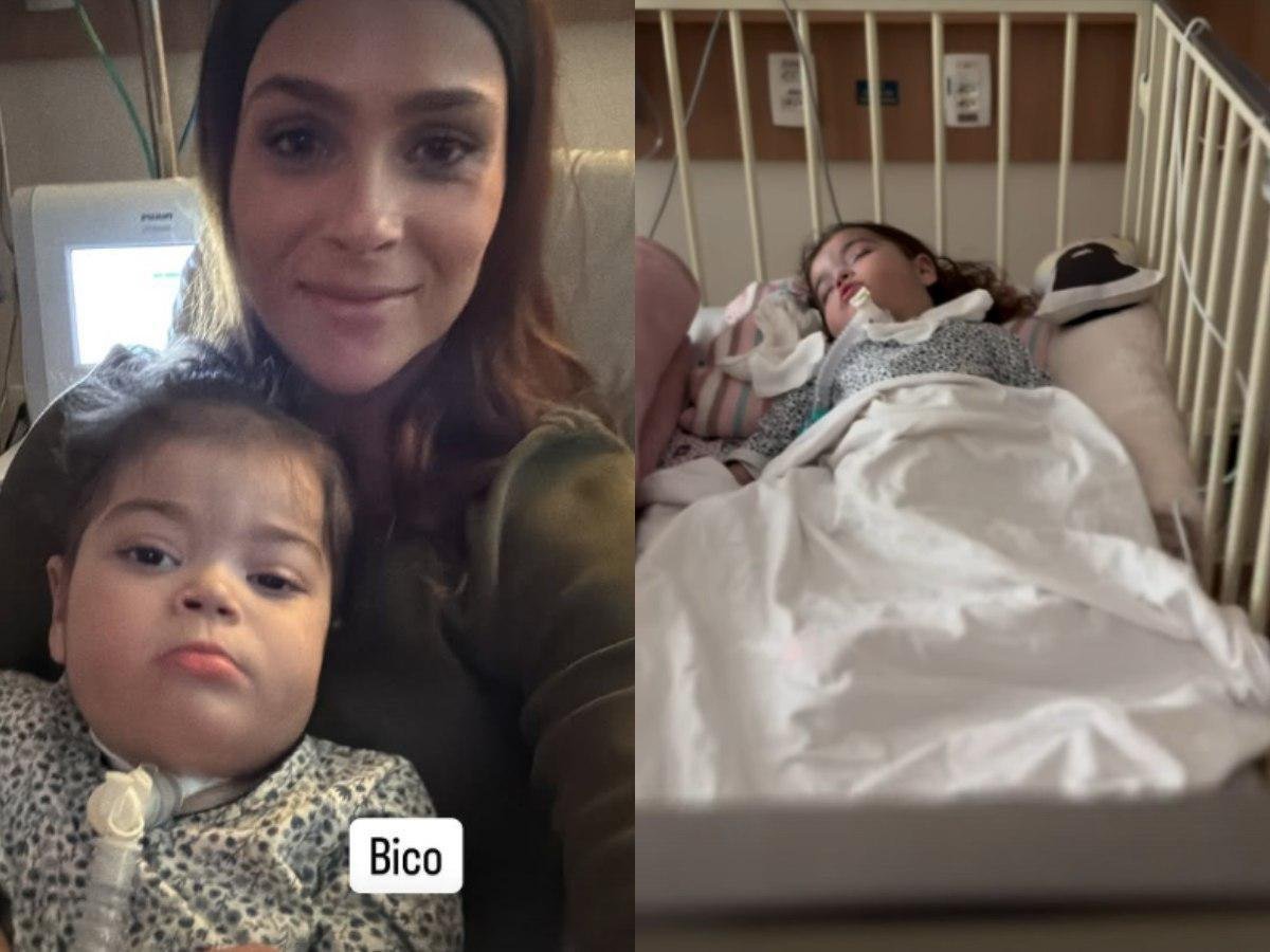 Letícia Cazarré desaba após emergência com filha na UTI: 'Dia mais difícil'