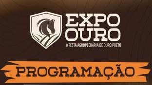 Programa��o completa da ExpoOuro 2026 em Cachoeira do Campo