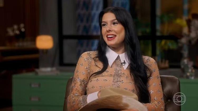 Ana Castela participou do 'Conversa com Bial' 