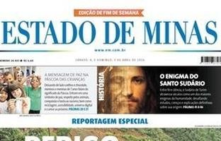 Capa impressa do Estado de Minas de 4/4/2026
