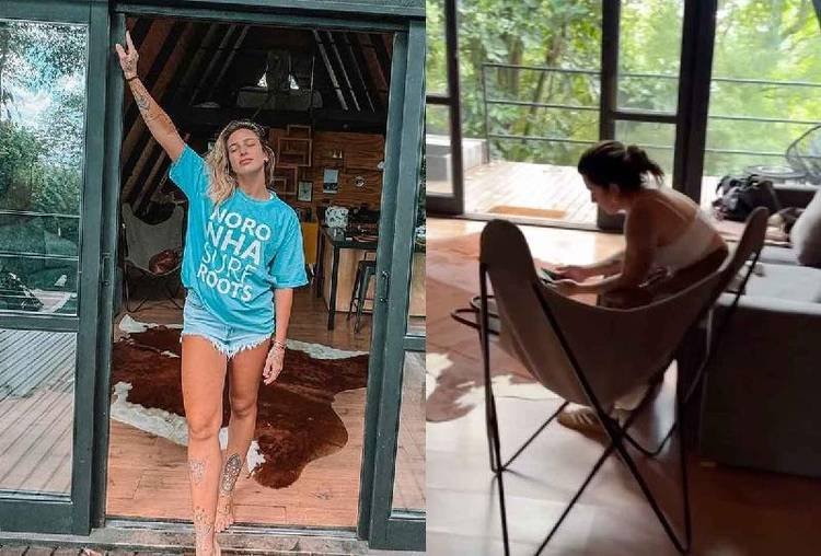 Lauana Prado e Tati Dias celebram 9 meses de namoro em chal� luxuoso