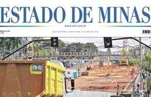 Confira a capa do Estado de Minas do dia 15/04/2026