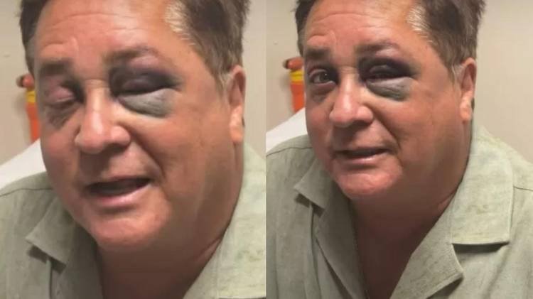 Cantor e sua esposa, Poliana Rocha, compartilharam o perrengue com o p�blico