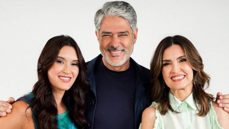 William Bonner e Fátima Bernardes se reencontram em programa da filha
